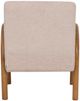 Linon Jillian Tan/Walnut Upholstered Chair-5