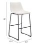 Zuo® Smart Distressed White Bar Chairs-3