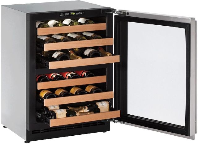 U-Line® 2000 Series 4.7 Cu. Ft. Stainless Steel Wine Cooler-1