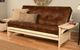 Kodiak Furniture Phoenix Oregon Trail Saddle/Antique White Full Futon with Mattress-4