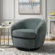 Elements International Chanel Bristo Teal Swivel Chair-1