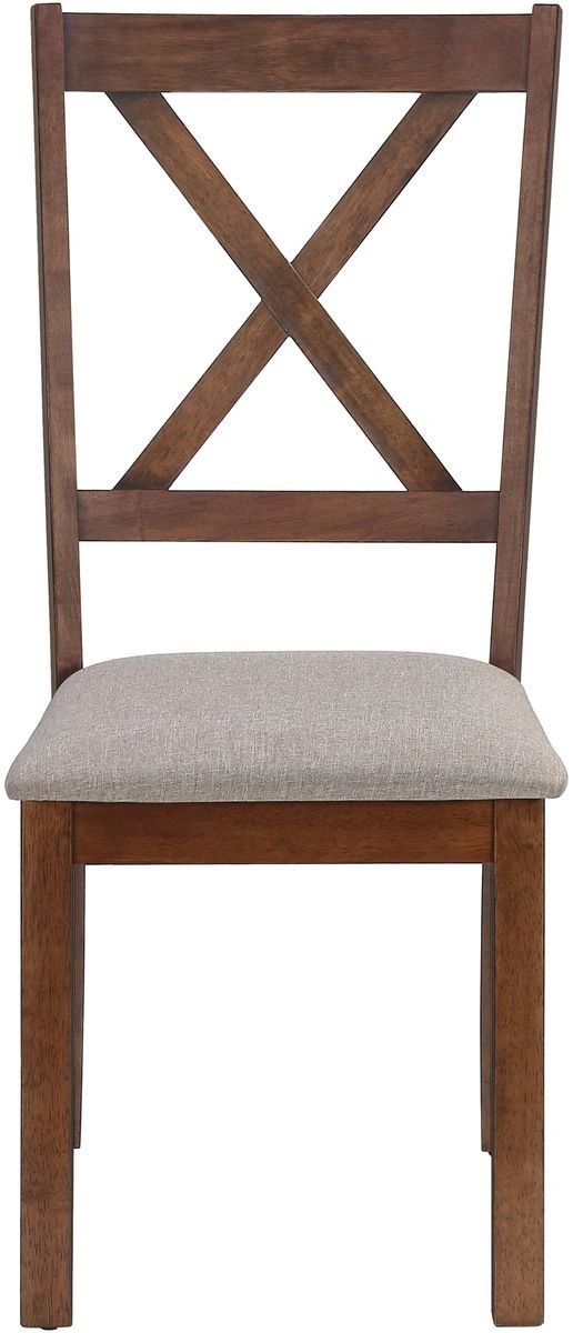 Monarch Specialties Inc. 2-Piece Brown/Walnut Side Chair Set-2