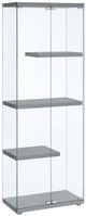Elements International Ice Grey Display Cabinet-0
