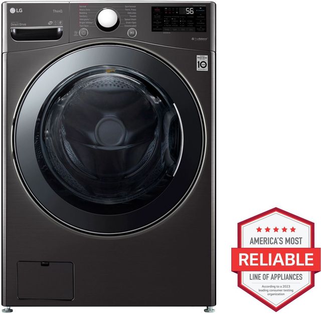 LG 4.5 Cu. Ft. Black Steel Washer Dryer Combo-4