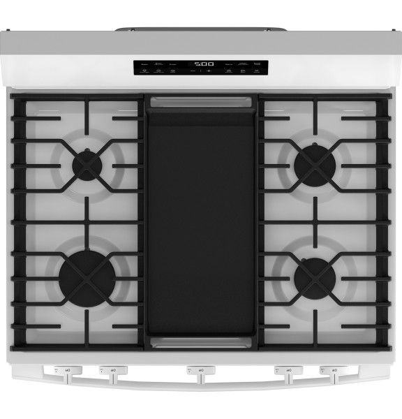 GE® 500 Series 30" White Freestanding Gas Range-3