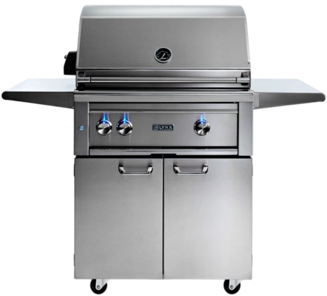 LYNX® Professional 3-Burner Stainless Steel Freestanding Natural Gas Grill with Trident Infrared Burners and Rotisserie-0
