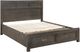 Winners Only® Harper Gray King Panel Storage Bed-3