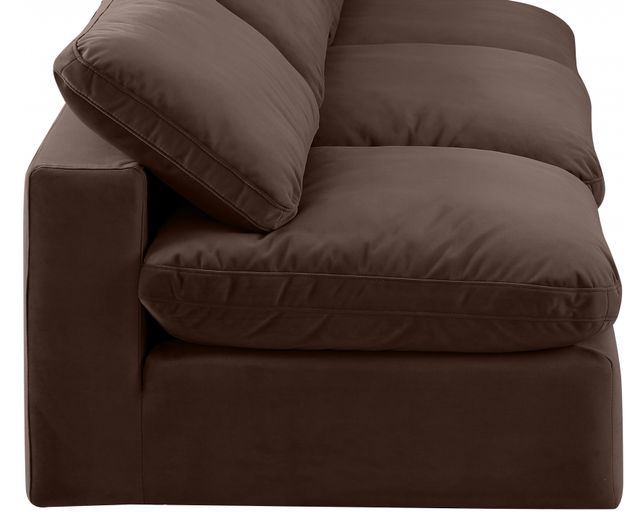 Meridian Furniture Comfy 4-Piece Brown Velvet Sofa-2