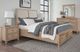 Vaughan-Bassett Woodbridge Clear Maple/Gray King Upholstered Panel Storage Bed-1