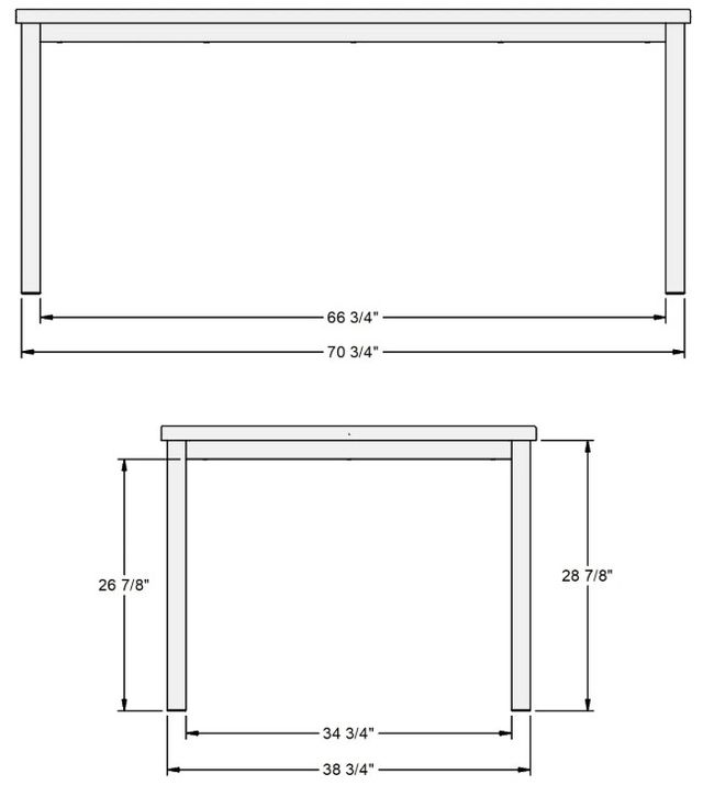 Amisco Customizable Bennington Dining Table-1