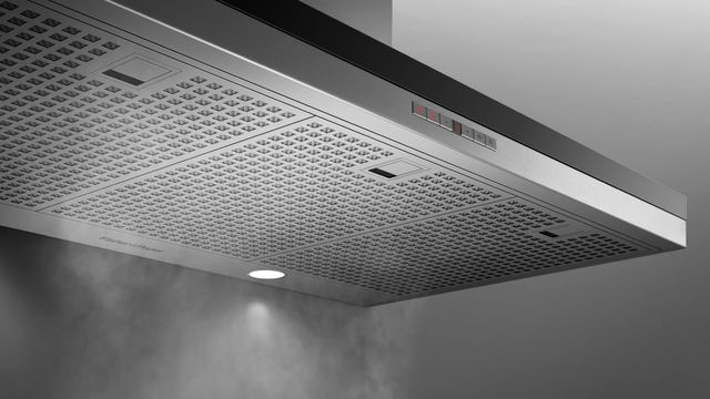 Fisher Paykel 36" Brushed Stainless Steel Wall Chimney Vent Hood-3