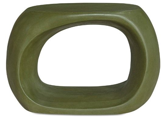 Moe's Home Collection Albers Green Concrete Outdoor Stool