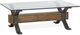 Magnussen Home® Sawyer Glass Top Cocktail Table with Toasted Nutmeg Iron Base-0