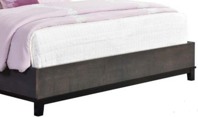 Country View Woodworking American Modern 55" Queen Vertical Wooden Panel Bed-2