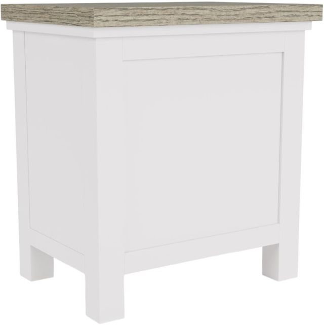 Riverside Furniture Cora Fog Chairside Table with Cloud Base-4