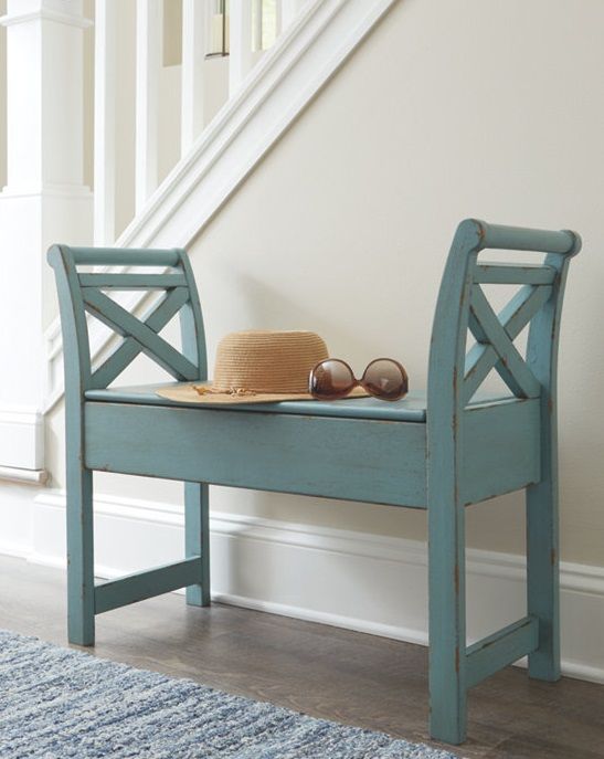 Signature Design by Ashley® Heron Ridge Blue Accent Bench-2