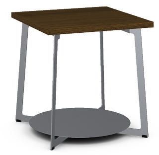 Amisco Customizable Malloy Walnut Veneer End Table-0