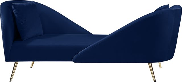 Meridian Furniture Nolan Navy Velvet Chaise-0