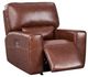 Leather Italia™ Georgetowne Broadway Brown Power Glider Recliner-0