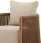 Dovetail Furniture Zosia Natural/Sand Olefin/Teak Outdoor Sofa Chair-4