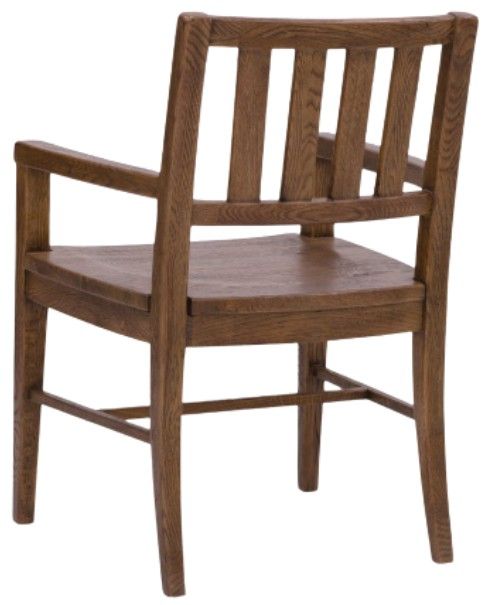 Hooker® Furniture Driftwood Worn Saddle Splatback Dining Arm Chair-2