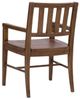 Hooker® Furniture Driftwood Worn Saddle Splatback Dining Arm Chair-2