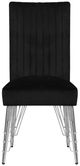 New Classic® Home Furnishings Ava Black/Chrome Dining Side Chair-2