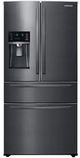 Réfrigérateur à portes françaises de 33 po Samsung® de 24.7 pi³ - Acier inoxydable noir résistant aux traces de doigts-0