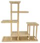 A & B Home Natural High Teak Wood Flower Shelf-0