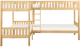 Homelegance® Bartly Natural Twin/Twin Corner Bunk Bed-2