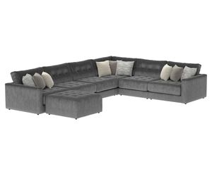 iAmerica Campton Greystone 6pc Modular Sectional