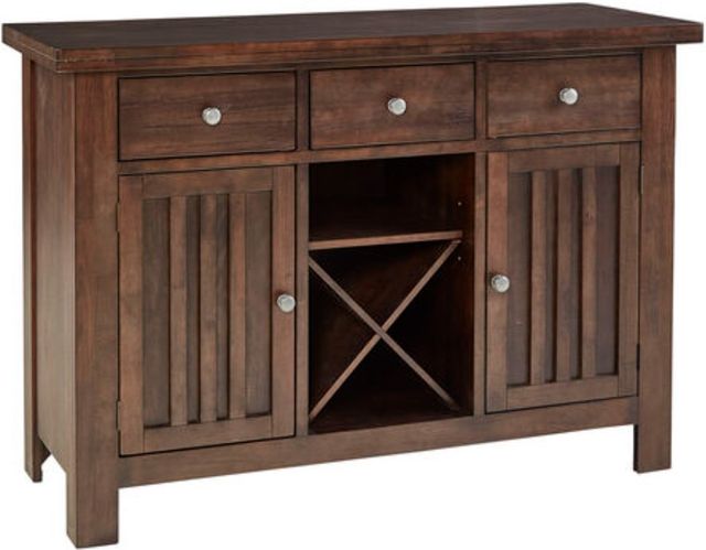 A-America® Bremerton Warm Gray Slat Server-0