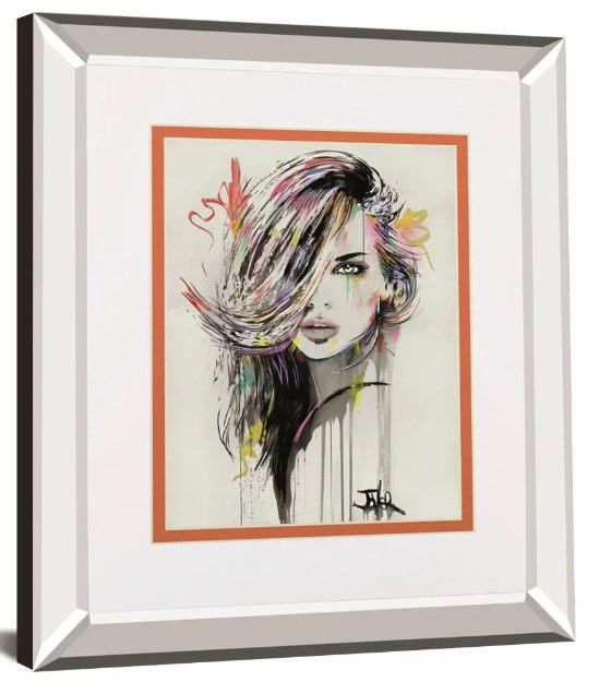 Classy Art Far Horizons By Loui Jover Mirror Framed Wall Art-0
