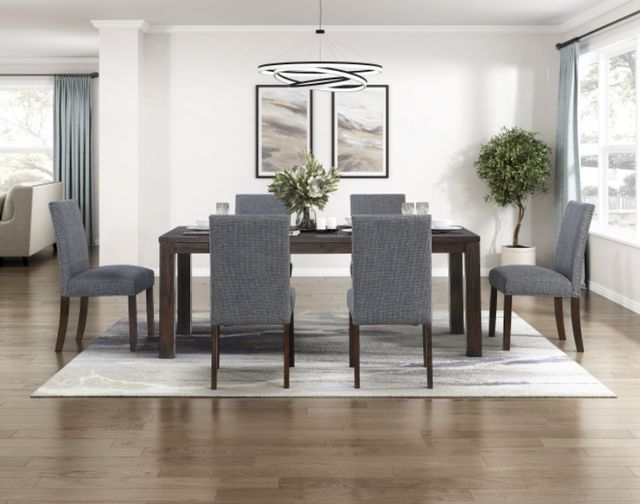 Homelegance® Paulson Gray/Wire Brushed Brown Side Chair-1