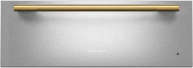 KitchenAid® Brass Grip Range Warming Drawer Handle-4