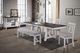 New Classic® Home Furnishings Maisie Dark Brown Dining Table with White Base-1