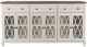 Jofran Inc. Aurora Hills Brushed White 6-Door Accent Chest-1