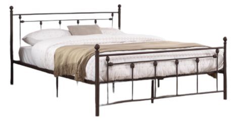 Milton Greens Stars Copper Queen Victorian Style Metal Platform Bed-0
