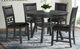 Elements International Amherst 5-Piece Black/Grey Dining Set-0