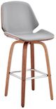 Armen Living Arabela Gray 26" Swivel Bar Stool-1