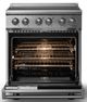 Viking® 5 Series 30" Stainless Steel Pro Style Induction Range with Polished Chrome Trim-1