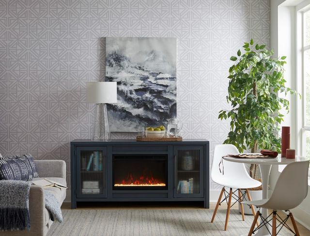 aspenhome® Tatum Malta Blue 66" Fireplace Console-3