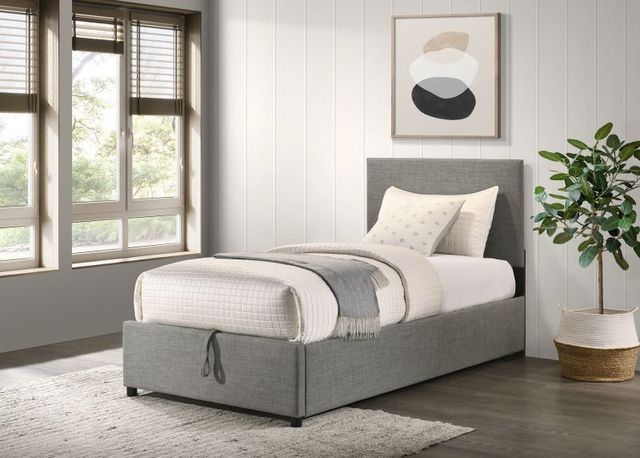 Coaster® Reeves Gray Youth Twin Hydraulic Storage Panel Bed-1