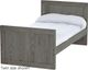 Crate Designs™ Furniture Graphite Twin Youth Panel Bed-0