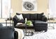 Signature Design by Ashley® Darcy Black Chaise Sofa-2