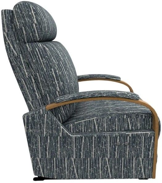 Best® Home Furnishings Customizable Kinetix Power Rocker Recliner with Honey Birch Legs-2