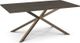 Amisco Customizable Asterisk 71.5" Rectangular Table with Metal Stand-0