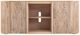 International Furniture Direct Balam Stained White TV Stand-4