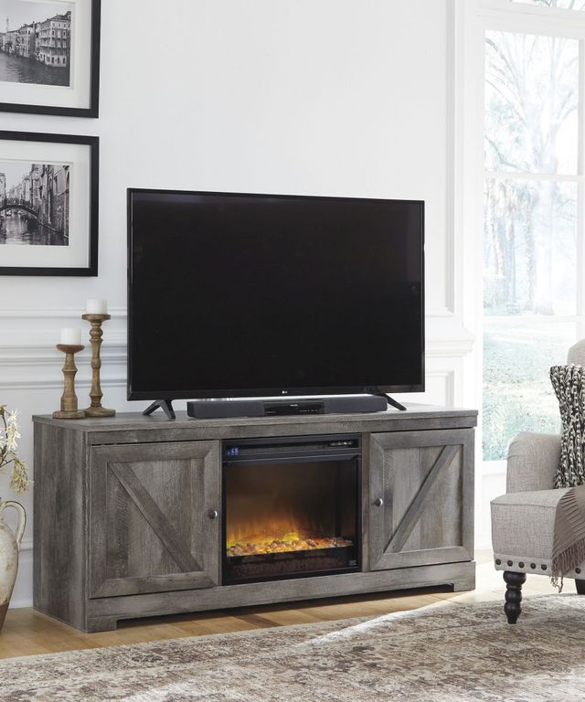Signature Design by Ashley® Wynnlow Gray 72" TV Stand with Electric Fireplace Insert-3