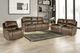 New Classic® Home Furnishings Brookings Rustic Brown Power Glider Recliner-1